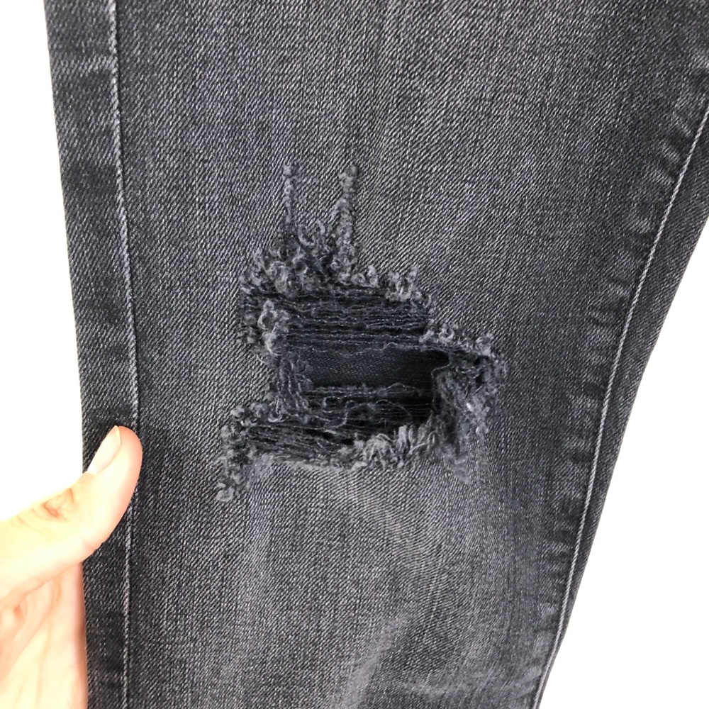 NWT AGOLDE Ruby High Rise Crop Let Down Jeans - Picture 4 of 6